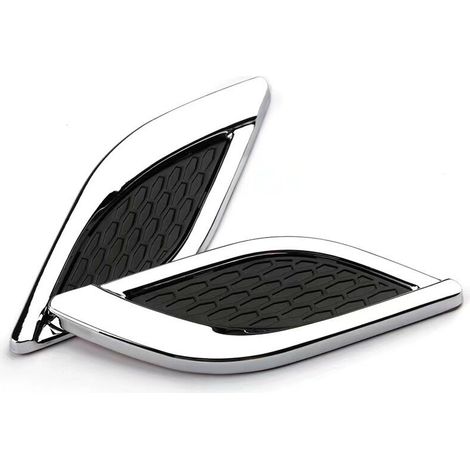Lato uscita aria simulazione branchia di squalo, adesivo decorativo per cofano motore fine, stile auto modificato 3D, tre paia di decorazioni (1/5)