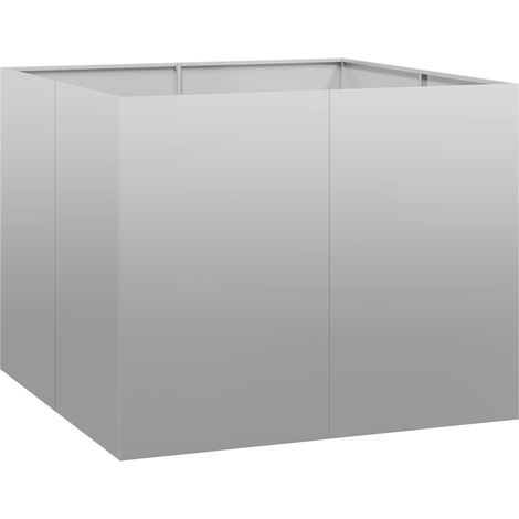 vidaXL Fioriera 100x100x80 cm in Acciaio Zincato