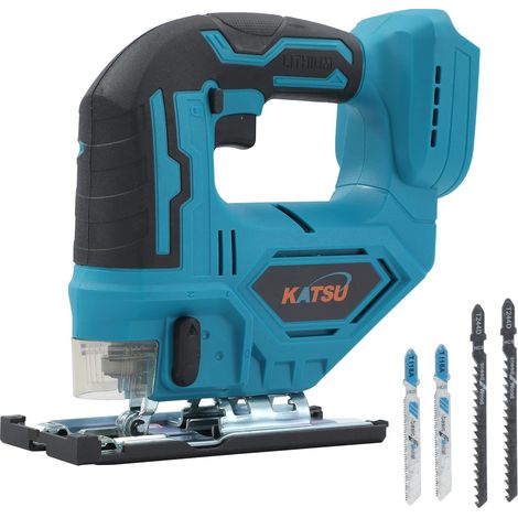 Scie Sauteuse sans Fil Brushless, 26mm Longueur de Course, 0-3500SPM, Coupe en Biseau ± 45°, Vitesse Variable, 4 Lames, sans Batterie 102754 (1/5)