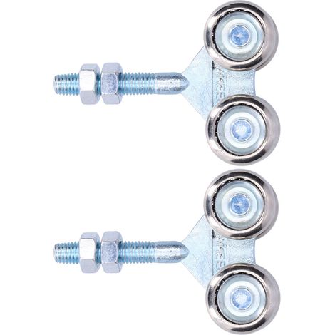 Lot de 2 poulies de suspension pour porte vitrée de grange, diamètre 35 mm. (1/5)