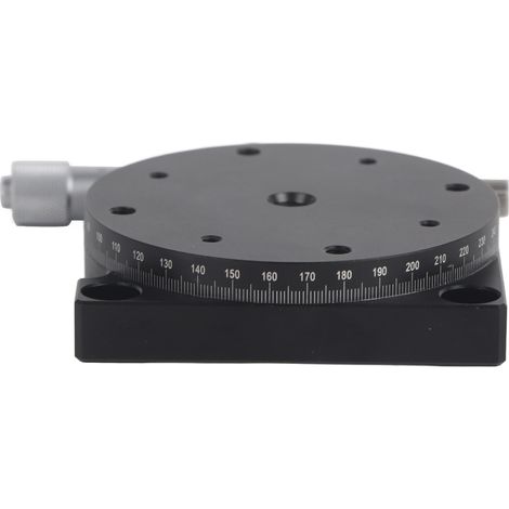 Plateforme de déplacement manuel RS60-L pour station de réglage, table coulissante de précision avec ajustement linéaire, diamètre 60mm. (1/5)