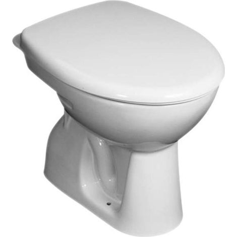 Jika – Cuvette pour WC à poser – Écoulement vertical – Chasse d'eau profonde 3/6 – Céramique blanche – 8223970000001