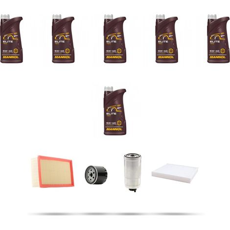 Kit tagliando 4 FILTRI e 6L OLIO compatibile con Volvo S70 2.5 Tdi 103kw dal 1997 (1/5)
