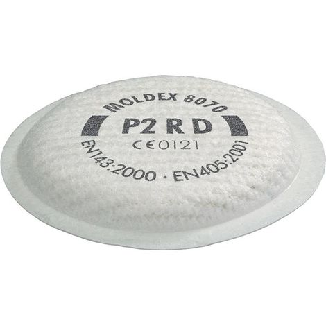 Filtre P2D pour masque série 5000/8000 Moldex (boite de 8 pieces) - Moldex