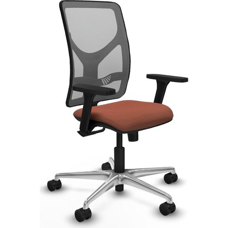Sedia da ufficio piqueras y crespo Motilla grigio mesh alluminio (1/2)