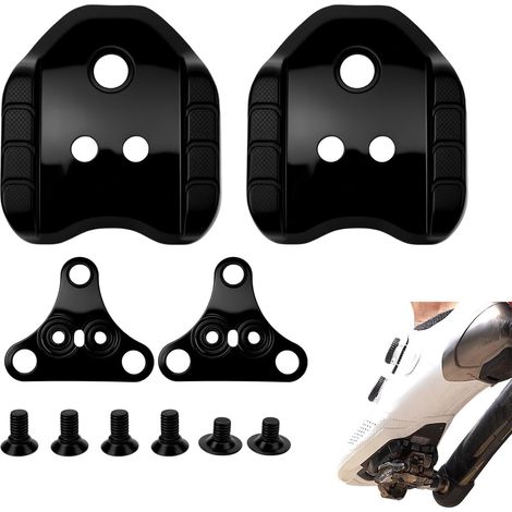 Adaptateur de pédale de vélo - Compatible avec Shimano SPD SM-SH41 - Métallique - Pour pédales de vélo de route, VTT, pédales à 3 trous