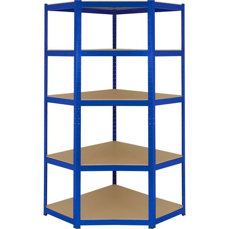 T-Rax Eckregal Lagerregal Kellerregal Werkstattregal Garage Regal 90cm Blau (1/5)