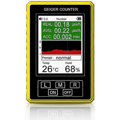 Détecteur de rayonnement nucléaire numérique XR3 Pro, compteur Geiger, dosimètre semi-fonctionnel, mesureur de champ électromagnétique, testeur de rayons X, bêta et gamma, DO (1/5)
