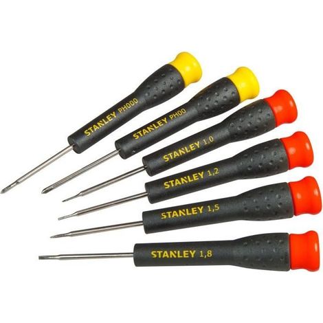 Stanley STHT0-62631 Jeu de 6 Micro Tournevis Précision (1/10)