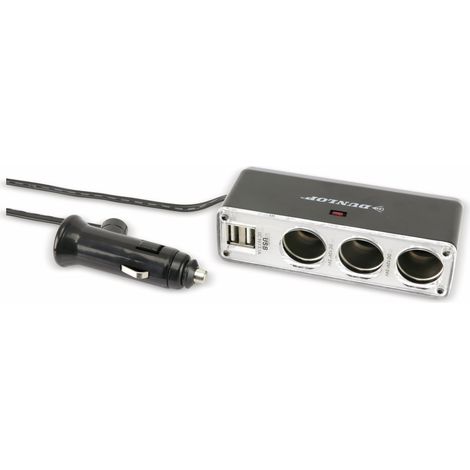 Répartiteur allume-cigare DUNLOP 3,1 A, 12/24 V- (1/2)