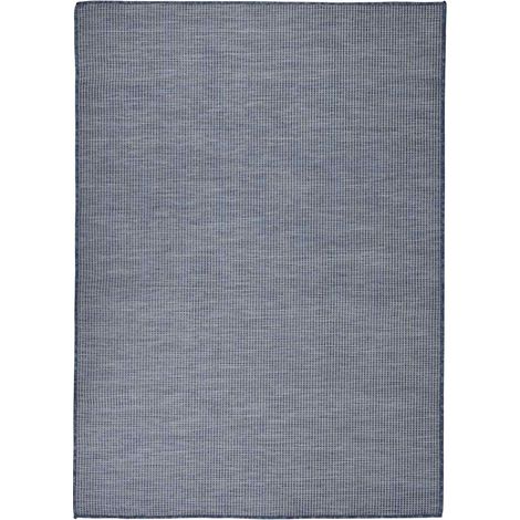 Tapis extérieur à tissage plat Terrasse Salon Cuisine - Tapis de jardin 200x280 cm Bleu BV315597 - BonneVie (1/5)
