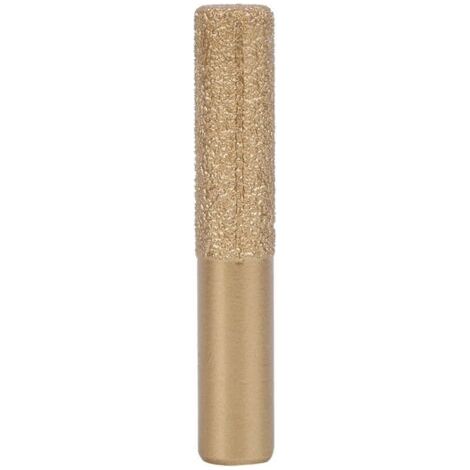 Mèches de défonceuse diamantées à queue droite brasée en or pour pierre de quartz marbre couteau à joint 12.7 x 13.5 x 75mm (1/4)