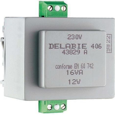 Transformateur Tempomatic 230/12V classe II nu sans boitier Réf : 406000 (1/2)