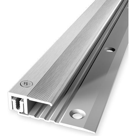 PROVISTON Ausgleichsprofil Abschlussprofil Breite: 22 mm Höhenausgleich: 6.5 - 16 mm Länge: 1000 mm Aluminiumprofil Silber 1 Stück (1/5)