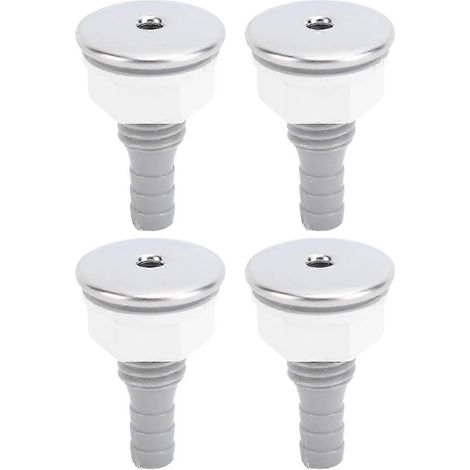 Lot de 4 buses à bulles d'air pour baignoire spa en PVC, buses droites pour accessoires de piscine (1/5)