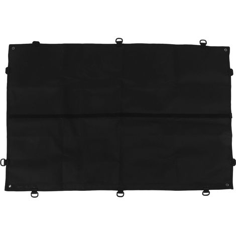Présentoir mural pour écussons, en nylon noir, avec surface auto-agrippante. Ce panneau de rangement mural permet d'afficher des écussons à scratch. Taille M. (1/5)