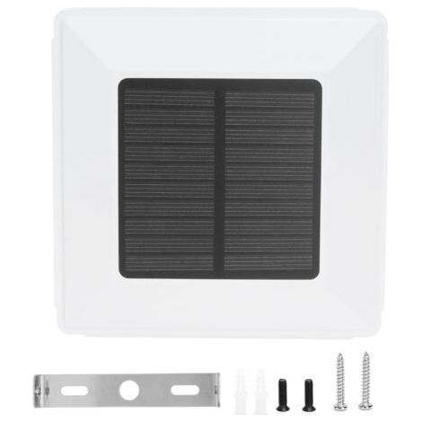 Waterproof Solar Post Light Outdoor Induction Lights Fence Cap Garden Yard Decoration White (Warm White, Green) (1/5)