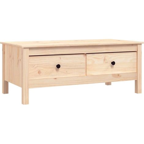 Maison Exclusive - Couchtisch 100x50x40 cm Massivholz Kiefer (1/5)
