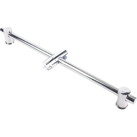 Barra de ducha, acero inoxidable 304, diseño ajustable, color plata. (1/2)