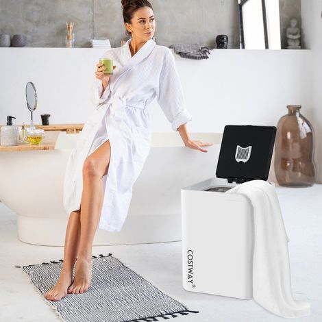 Electric towel warmer with automatic switch-off & 6-stage timer & LED display (1/5)