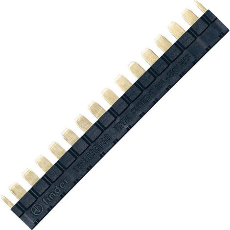 Ponte a pettine per il collegamento dei terminali A1 o A2 max. 16 prese - nero 093.16.0