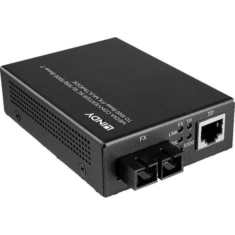 Lindy 25119 convertisseur de medium 850 nm Multimode Noir (1/5)