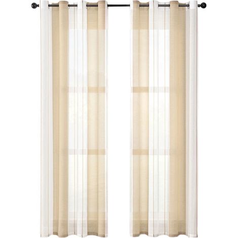 Rideaux Opaques pour Salon - 2 Pièces - Rideaux Thermiques Isolants avec Oeillets - Gris