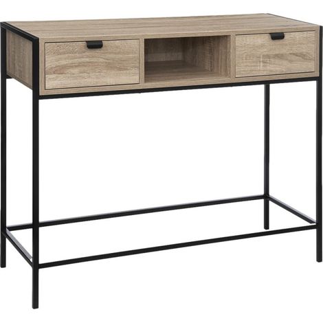 Console Effet chêne naturel "Aliaj" Atmosphéra - - (1/5)