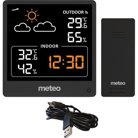 Stazione meteorologica Meteo SP200 con schermo LCD e sensore wireless. (1/5)