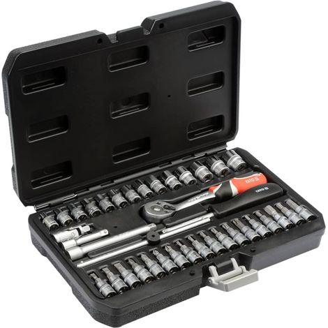 38 Tlg. Knarrenkasten Ratschenkasten Koffer Steckschlüsselsatz TYP2 XS 1/4"