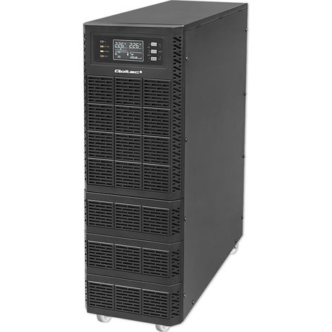 Sistema de alimentación ininterrumpida (SAI) Qoltec, 6 kVA, 6000 W, Factor de potencia 1.0, LCD, EPO, USB, En línea (1/5)