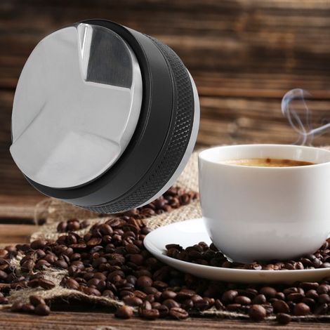 Distributeur de café 58 mm, double tête réglable, tasseur à café en acier inoxydable, outil de pressage de la poudre (1/5)
