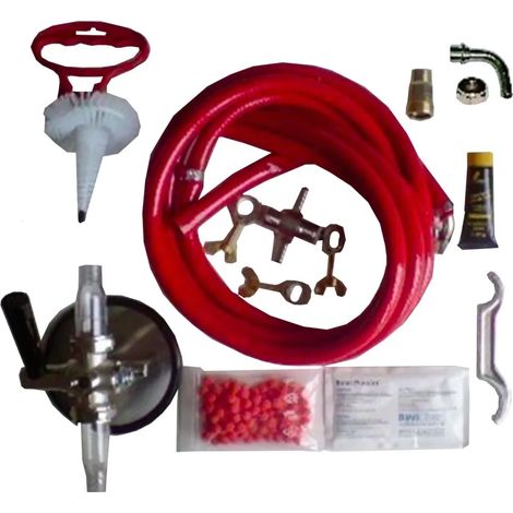 Kit de nettoyage pour tireuse a biere et fût - grand - 1 ligne - 7mm avec adaptateur 28 mm
