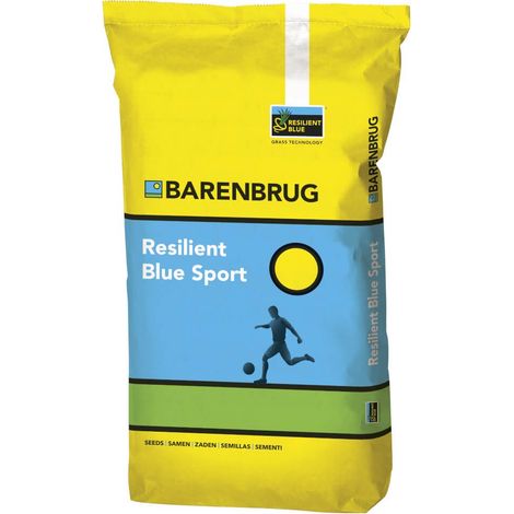 BARENBRUG Resilient Blue Sport 15 kg de graines de gazon Gazon pour terrain de sport Nouveau et réensemencé