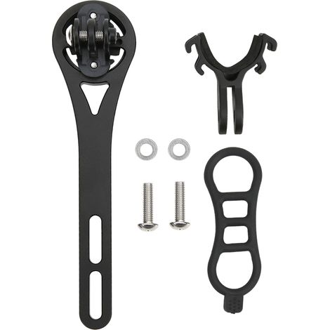 Support de guidon métallique pour GPS vélo - Compatible Bryton, Garmin, Wahoo - Noir (1/5)