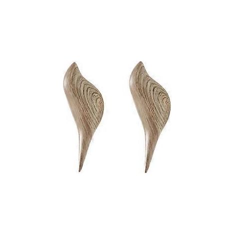 Kleiderhaken aus Holz, multifunktionaler Wandhaken aus Kunstharz mit Vogelmuster zum Aufhängen von Mänteln, Handtüchern, Hüten und Taschen – 2 Stück