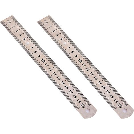 Règles en acier, règles en métal, lot de 2 (1/5)