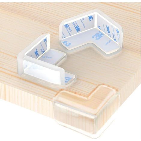 BUNTHAUS CSPARKV Ensemble de 12 protections d'angle pour protéger la sécurité des enfants, protections d'angle pour tables et meubles, protéger les bébés et les enfants contre les chocs, forme en L (1/5)