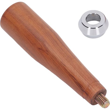 Poignée de porte-filtre sans fond pour machine à café, filetage M10, en palissandre, accessoires de rechange pour machine à café (1/5)