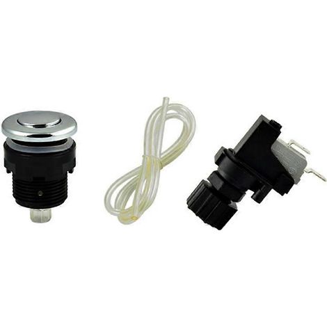 1set Pneumatic interrupteur sur arrêt poussoir bouton pour Bathtub Spa déchets broyeur déchets Whirl Pool 34mm Suit (1/5)