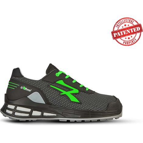 Sicherheitsschuhe niedrig DAKOTA S3 SRC CI ESD - Schwarz/Grün 44 (1/2)