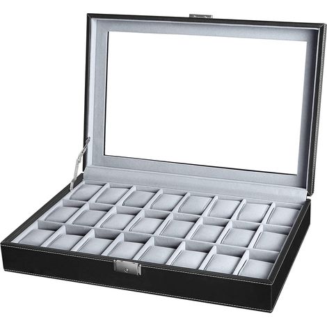 Scatola portaoggetti per 24 orologi 3 file 120000308
