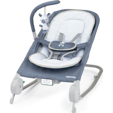 Ingenuity Happy Belly Rock-to-Bounce Azul Chambray (1/5)