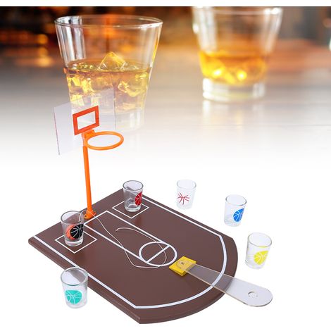 Mini basket de table en acrylique pour soirées - Jeu innovant pour bar et événements