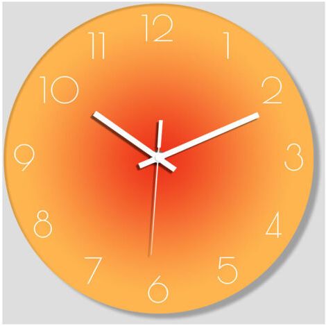 Horloge murale 30 cm Horloge murale silencieuse à quartz moderne avec chiffres arabes Horloges murales sans tic-tac Accessoires pour la maison Horloge murale décorative et horloge de table à double fo (1/4)