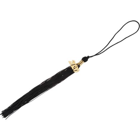 Doktorhut Abschlussquaste Vielseitige aus Polyester Schwarze 4 Stück Abschluss Geschenk Dekoration für Lesezeichen und Taschen zur Abschlussfeier (1/5)