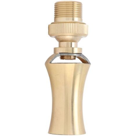 Eisentour de bronce con madera de cedro, dispensador de agua con cabezal ajustable, aspersor de estanque, rosca interior G1/2, rosca exterior G3/4, 25 mm. (1/4)