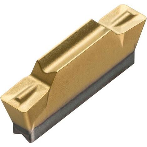 Drehwendeschneidplatte ISO LCMF 031602-M:T8330 Tiefe 3mm PVD beschichtet Gold (1/2)