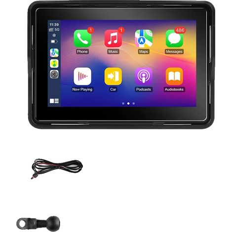 GPS de moto, CarPlay sans fil, écran étanche, 7 pouces PND (1/2)