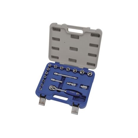 Llave vaso jgo 18 pz+carraca